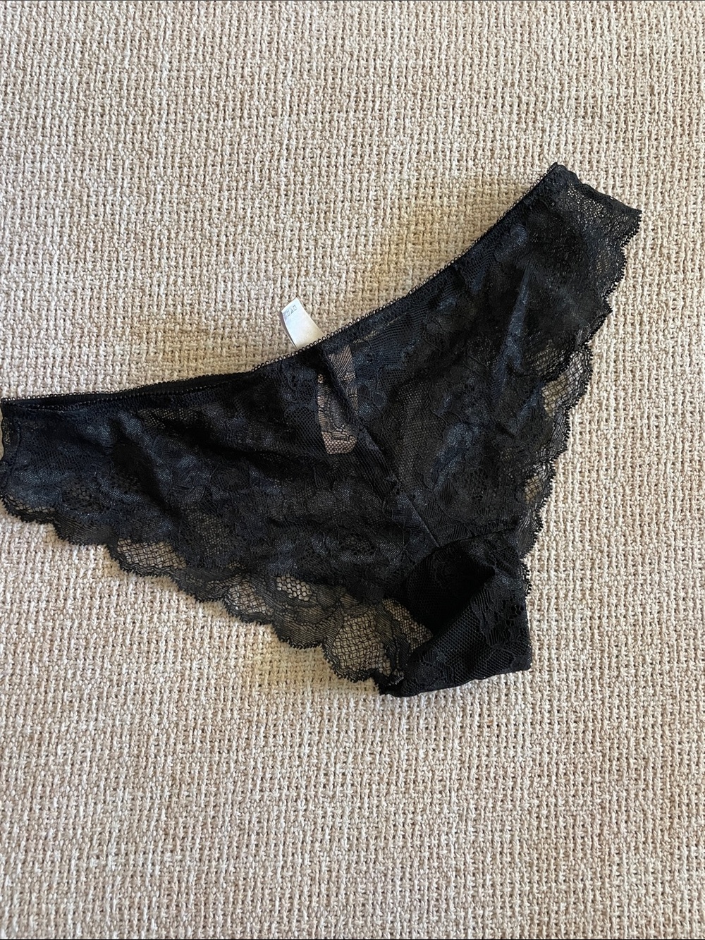 Victoria's Secret Black Lace Bikini Panty